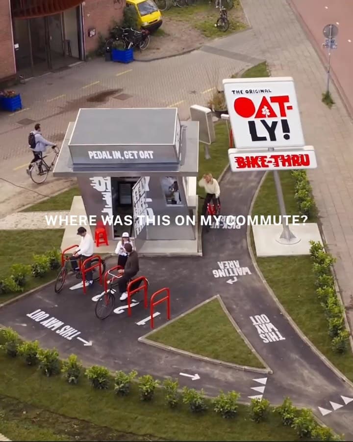 How Oatly's Bike Thru Reinvented Community Activation for Cyclists — media 1 of 6